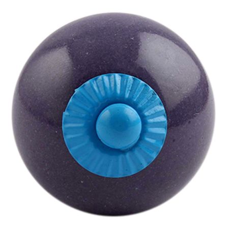 Purple Round Turquoise Fitting Ceramic Knob
